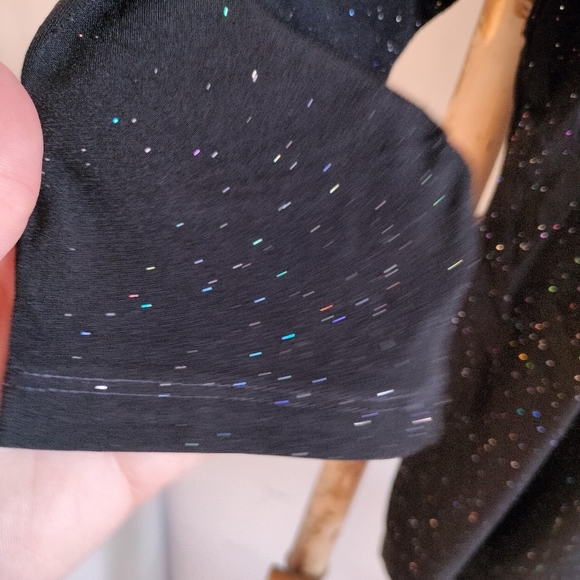 🌹The Quiet Luxury Collection🌹 H&M Black Jersey Sparkle Blouse - Picture 6 of 14